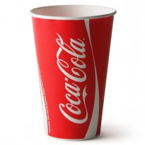 Pahar Carton Coca Cola D80 12oz (100 buc)