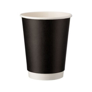 Pahar Carton Negru, Perete Dublu 16oz (500buc)