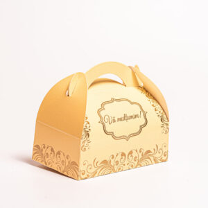 Cutii Carton Prajituri,Tort,Marturii Va Multumesc 17x10cm (50buc)