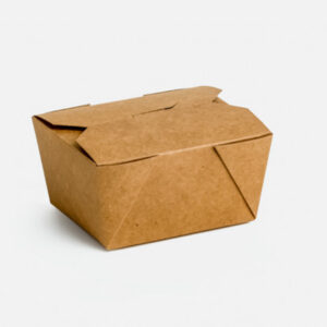 Cutie Meniu Din Carton  4Clapete Kraft Natur  600cc 130x105x65mm(450buc)