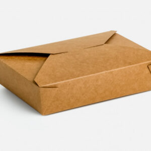 Cutie Meniu Din Carton  4Clapete Kraft Natur 1000cc 210x150x48mm(50buc)