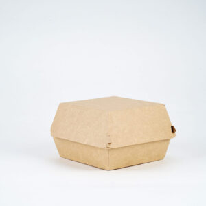 Cutie Carton Burger Natur Medie 11.7x10.6x8.9cm (100 buc)