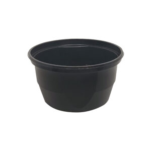 Bol supa negru din PP 460 ml cu capac ,50buc