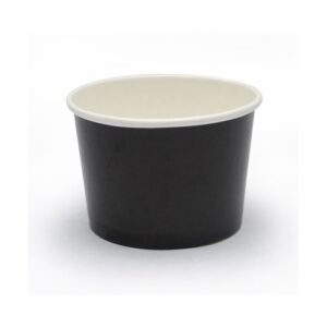 Pahar/ Cupa Inghetata Negru 150ml (50 buc)