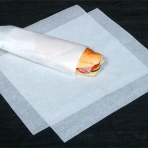 Hartie PE 95 Ambalat Shaorma Alba 250X370mm 5kg(1150buc)